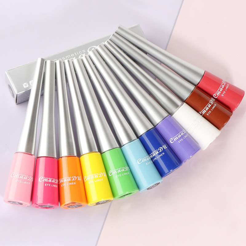 Cmaadu 17 Colors Liquid Eyeliner Pen – Waterproof & Smudge-Proof, Quick-Dry Colorful & Classic Black Eyeliner, Long-Lasting Precision Eye Makeup