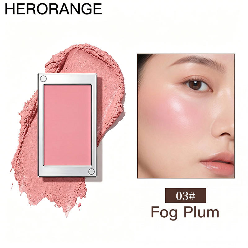 Cross-border best-selling skin-melting delicate blush, lightweight and seamless, anti-caking, vibrant and affordable Korean-style aesthetic blush. view 8