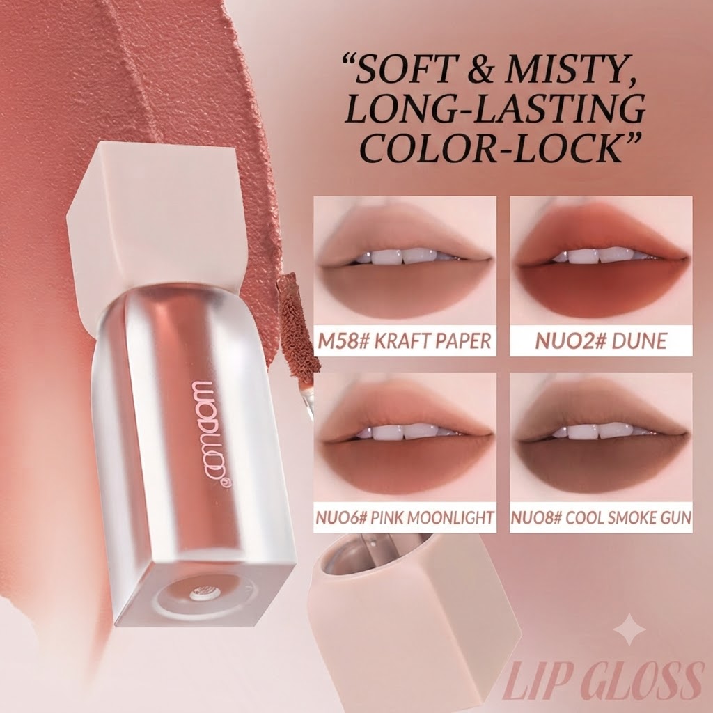 MUGE LEEN Niche Cool-Toned Soft-Focus Blush! Low-Saturation Universal Nude Gray-Pink, Velvet Matte, Long-Lasting, Student-Friendly view 8