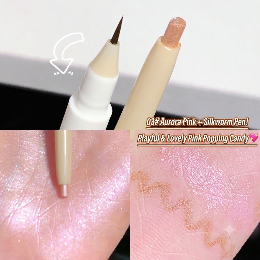 SWEET MINT Dual-Ended Aegyo Sal Stick - Matte Shade & Shimmer Highlighter Eyeliner Pencil view 8