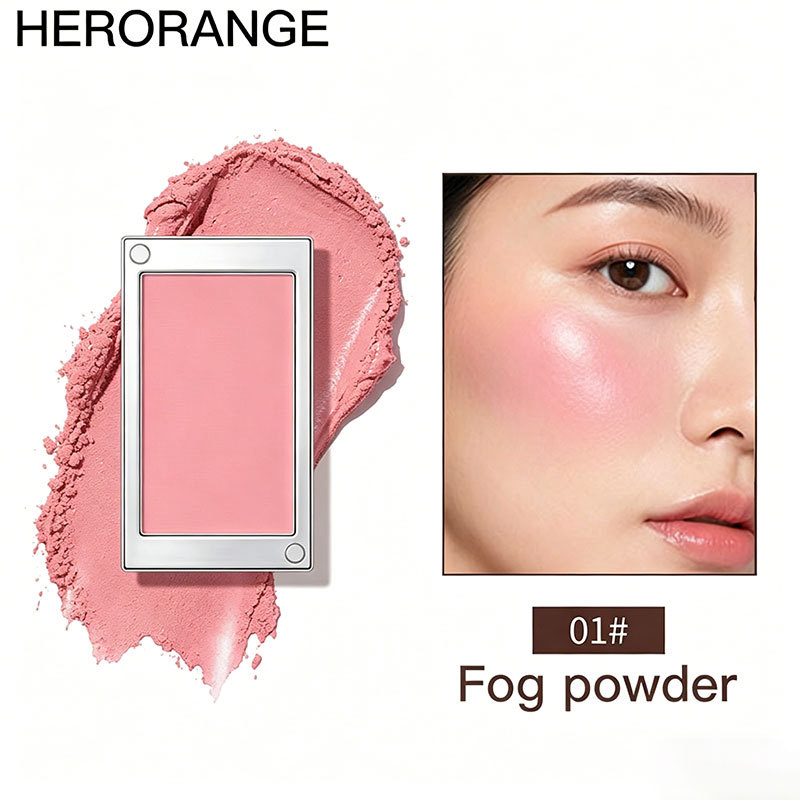 Cross-border best-selling skin-melting delicate blush, lightweight and seamless, anti-caking, vibrant and affordable Korean-style aesthetic blush. view 6