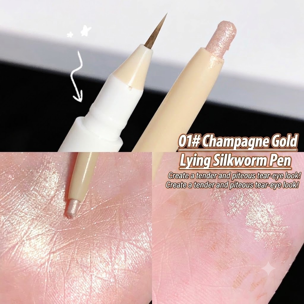 SWEET MINT Dual-Ended Aegyo Sal Stick - Matte Shade & Shimmer Highlighter Eyeliner Pencil view 6