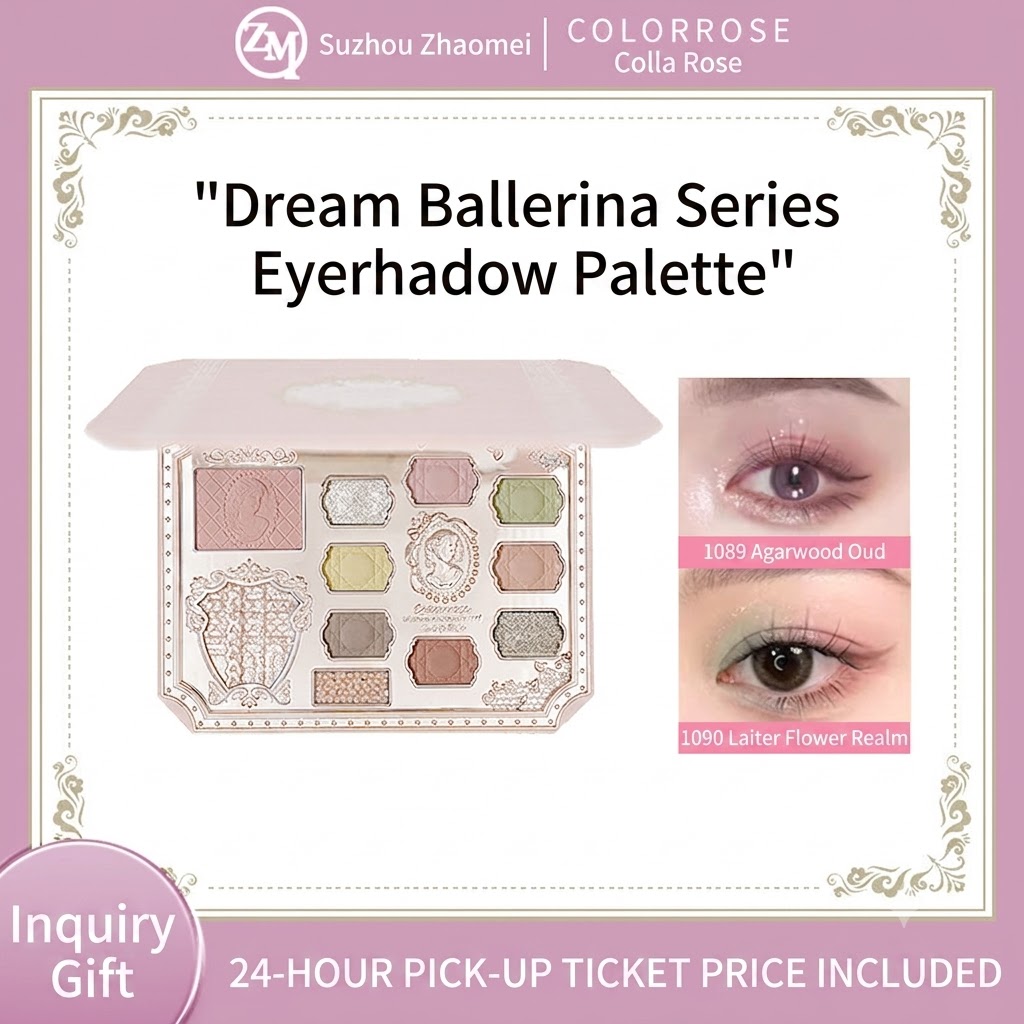 Colorrose All-in-One Face Palette – Neutral Earth Tone Eyeshadow, Radiant Highlighter & Matte Blush Multi-Functional Makeup Kit for Everyday Look