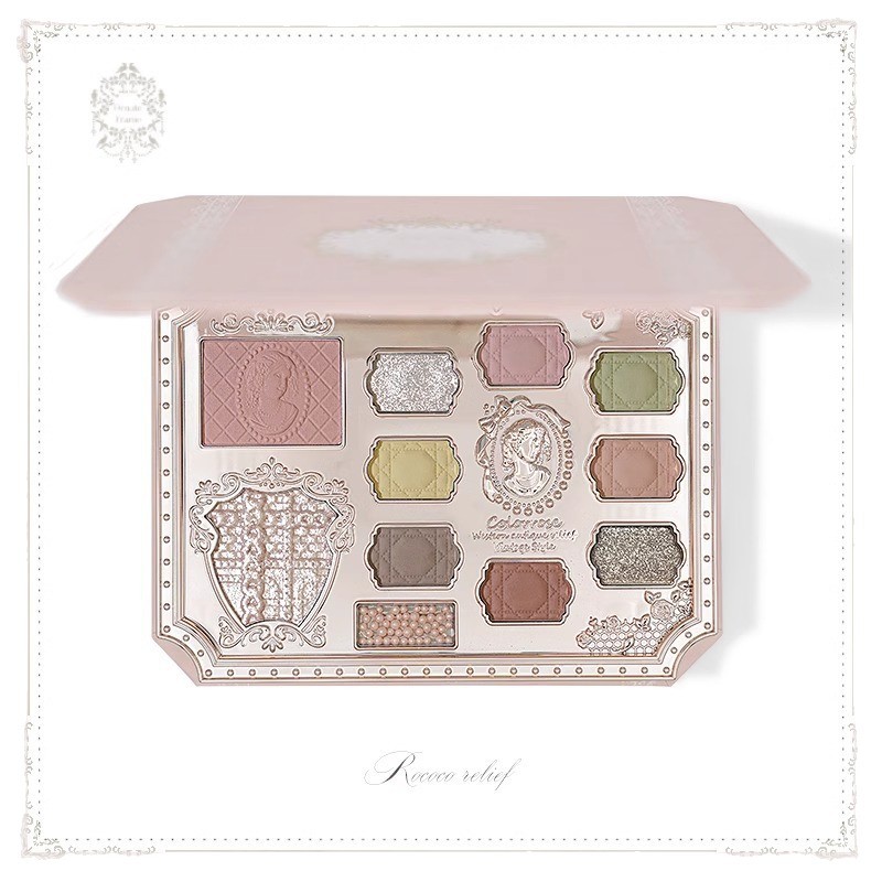 Colorrose All-in-One Face Palette – Neutral Earth Tone Eyeshadow, Radiant Highlighter & Matte Blush Multi-Functional Makeup Kit for Everyday Look