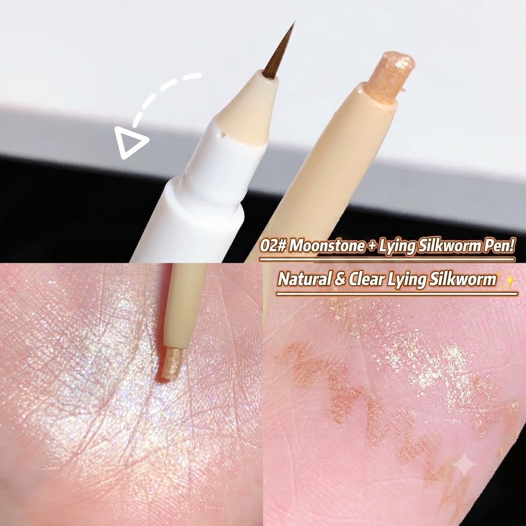 SWEET MINT Dual-Ended Aegyo Sal Stick - Matte Shade & Shimmer Highlighter Eyeliner Pencil view 7