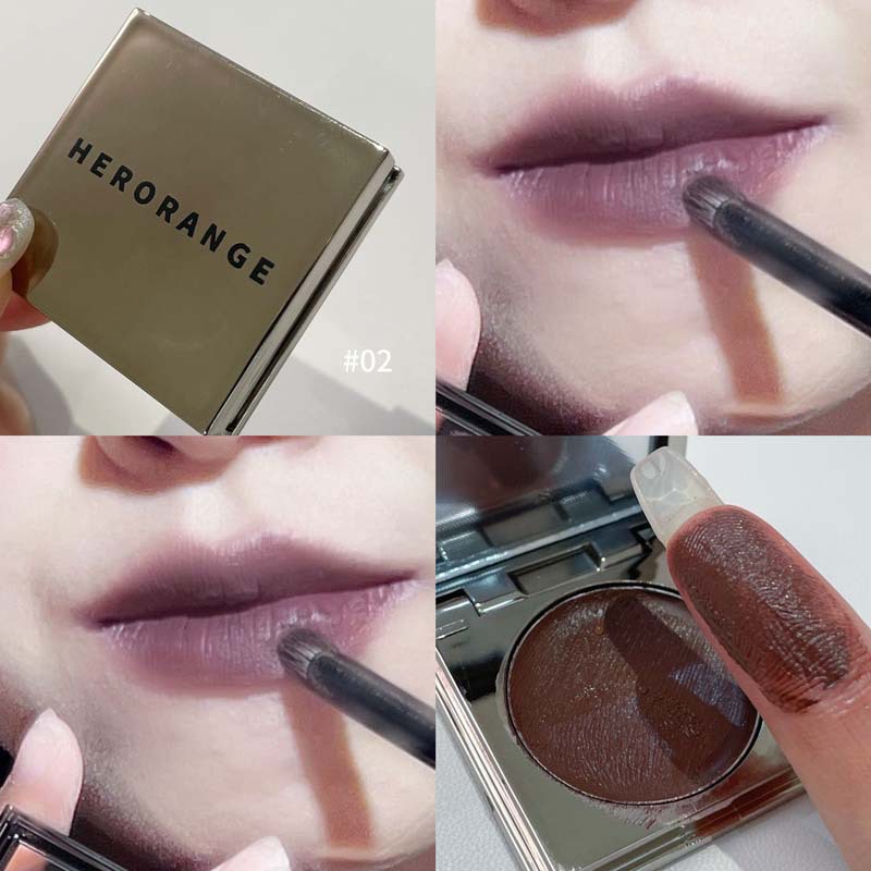 HERORANGE Sweet Cotton Lip Mud: A natural, no-makeup look essential—also doubles as a single-color cream blush that brightens your complexion view 7