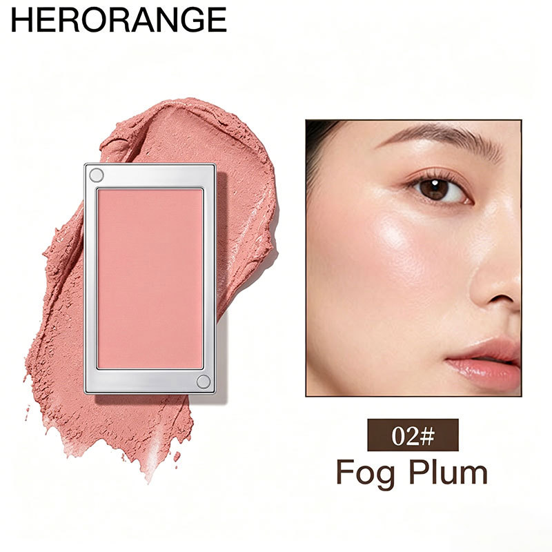 Cross-border best-selling skin-melting delicate blush, lightweight and seamless, anti-caking, vibrant and affordable Korean-style aesthetic blush. view 7