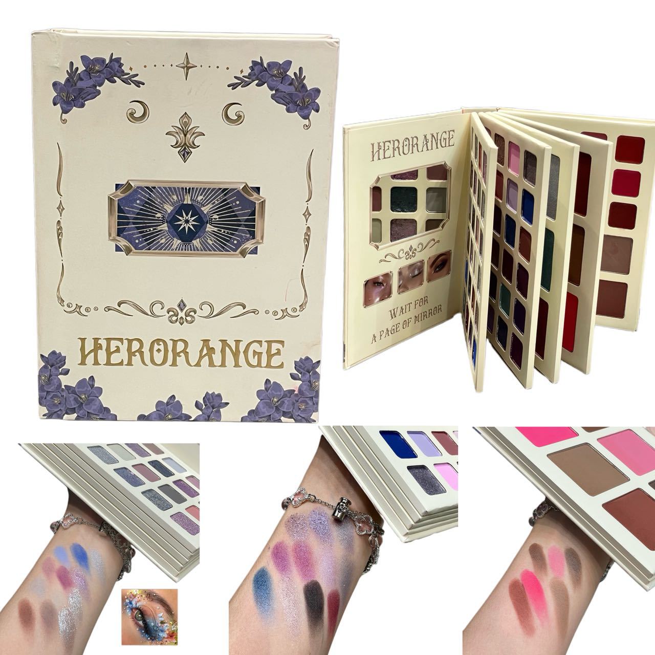 78-Color All-in-One Makeup Book Palette, Matte & Shimmer Eyeshadow, Blush, Highlighter, Contour & Lip Jelly Complete Kit