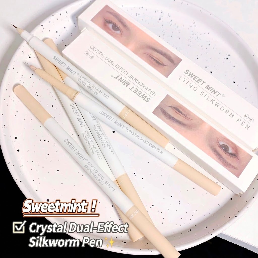 SWEET MINT Dual-Ended Aegyo Sal Stick - Matte Shade & Shimmer Highlighter Eyeliner Pencil