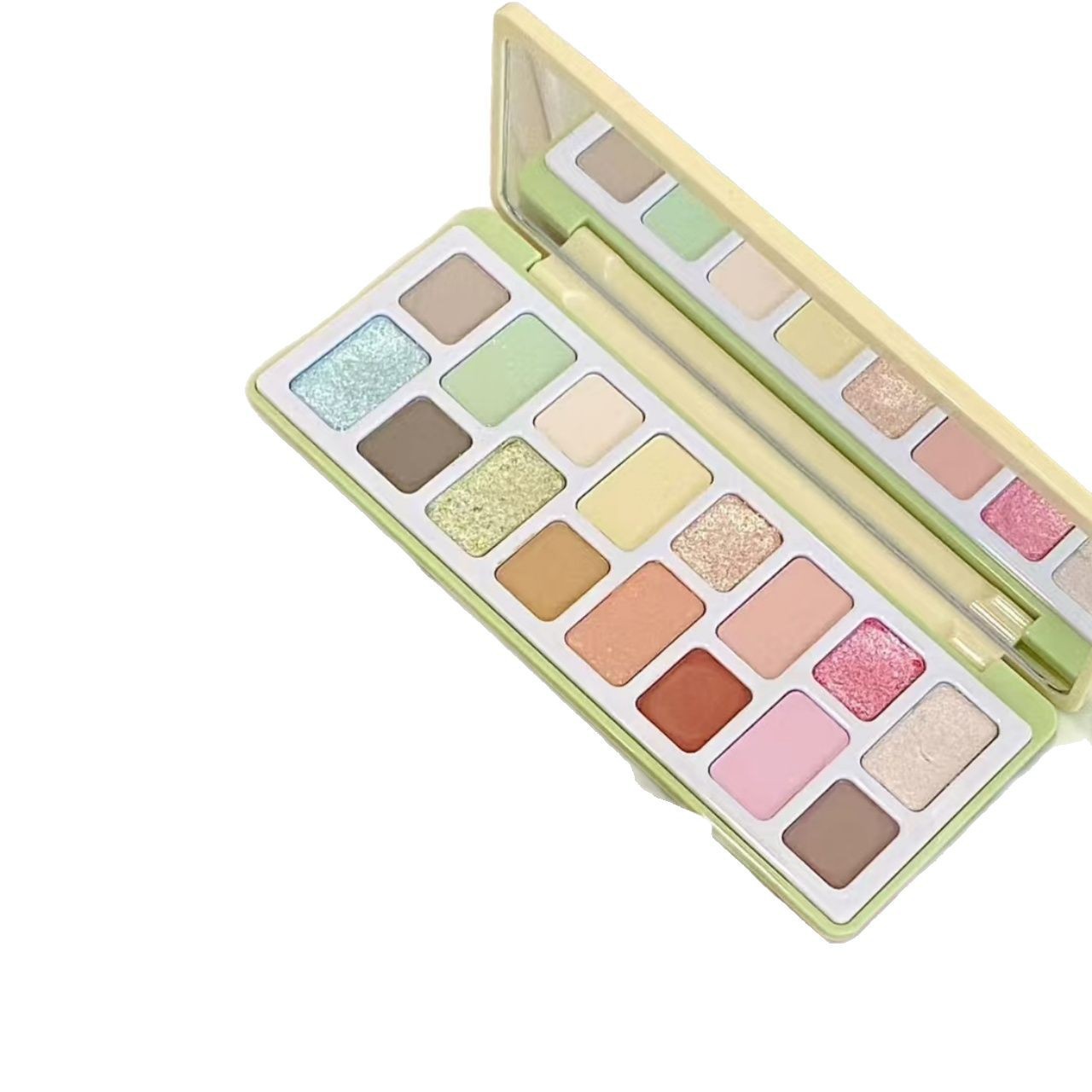 16-Color All-in-One Eyeshadow Palette - Matte, Shimmer & Chameleon Duochrome Shades | Professional High-Pigment Stage & Cosplay Makeup Multi-Palette with Highlighter & Blush