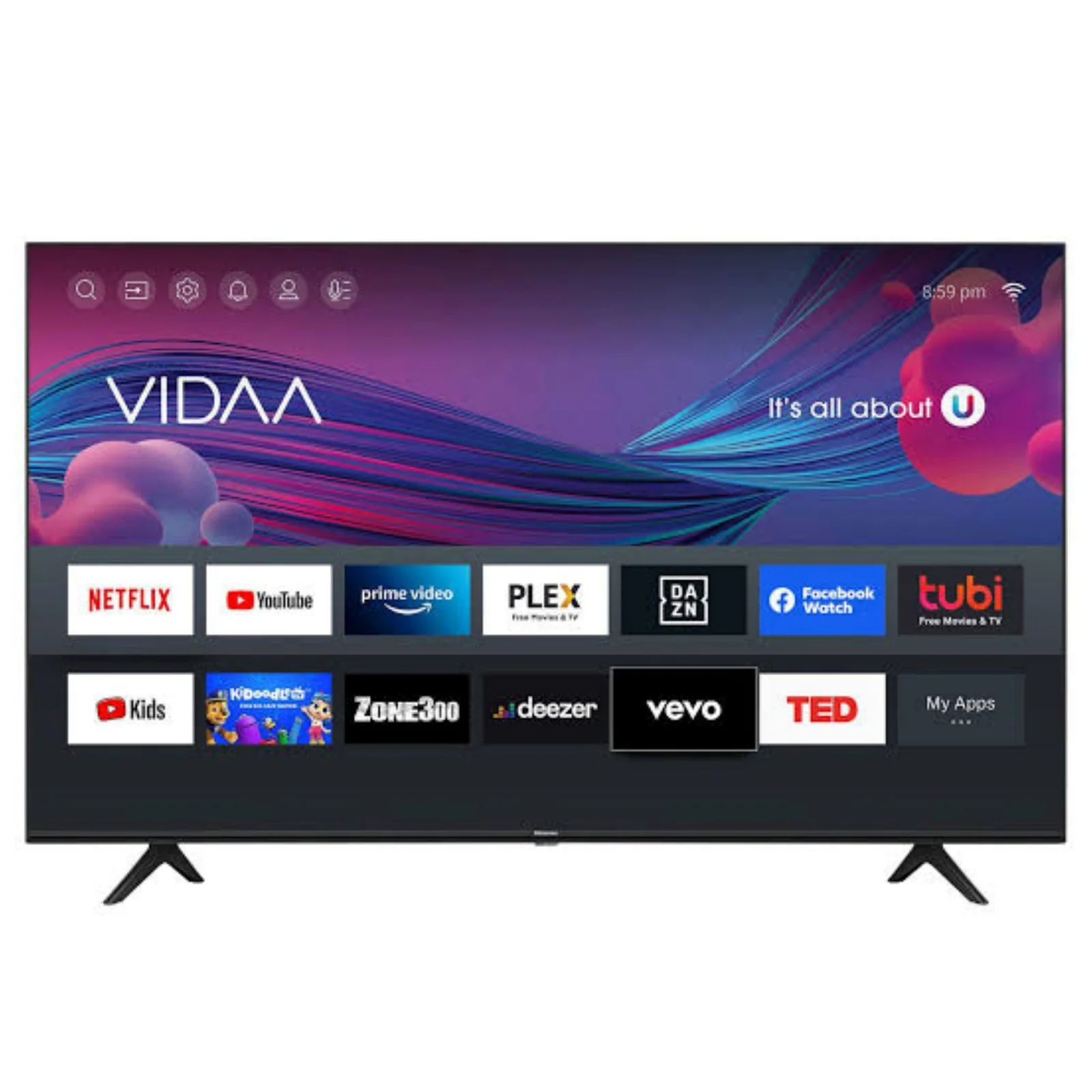 Hisense 75 inch Smart TV 75A6 UHD 4K HDR10+ Dolby Vision Frameless Bluetooth Vidaa