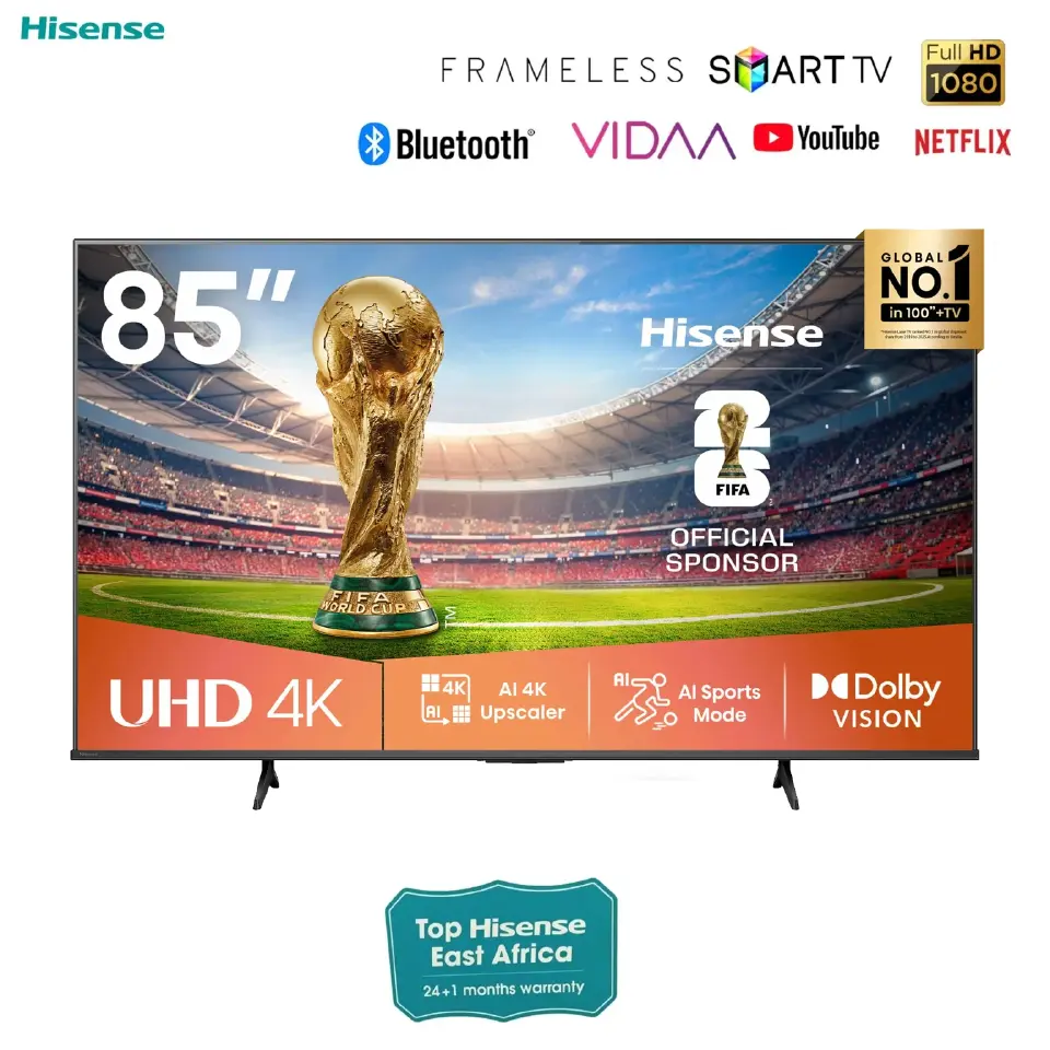 Hisense 85A6QKEN 85 inch 4K UHD Smart TV