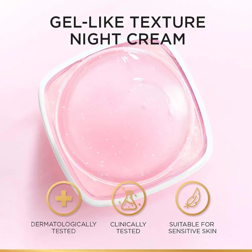 NEW ORIGINAL L'OREAL PARIS GLYCOLIC BRIGHT GLOWING NIGHT CREAM 50ML