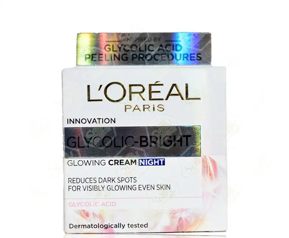 NEW ORIGINAL L'OREAL PARIS GLYCOLIC BRIGHT GLOWING NIGHT CREAM 50ML