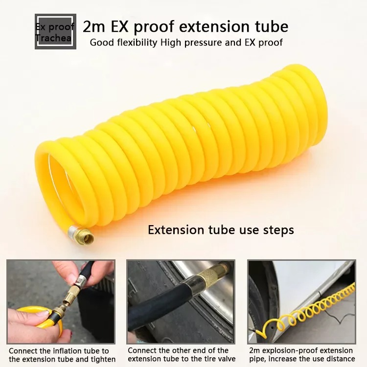 12V Double Cylinder Air Compressor Car Tyre Inflator 150PSI Portable Tire Air Pump with Toolbox & Emergency Repair Kit