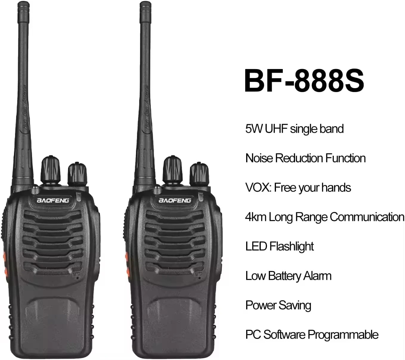 Pair  Baofeng Bf-888s Radio, Baofeng 888S Dual Band Ham Radio Baofeng Bf-888s Transceiver 888s Mobile Way Radio Handheld Walkie Talkie BaoFeng
