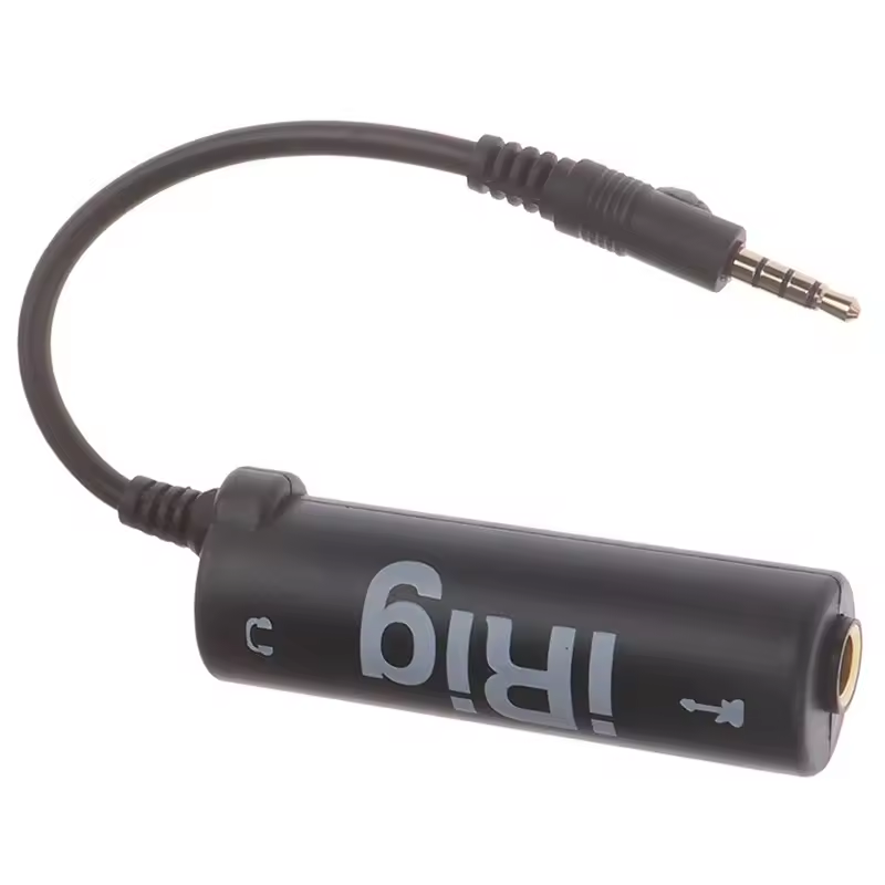 Guitar Audio Interface Adapter iRig Converter for iPhone, Android, iPad & Smartphones 3.5mm Audio Cable for Guitar Recording, AmpliTube, Podcast, Live Streaming & Music Studio
