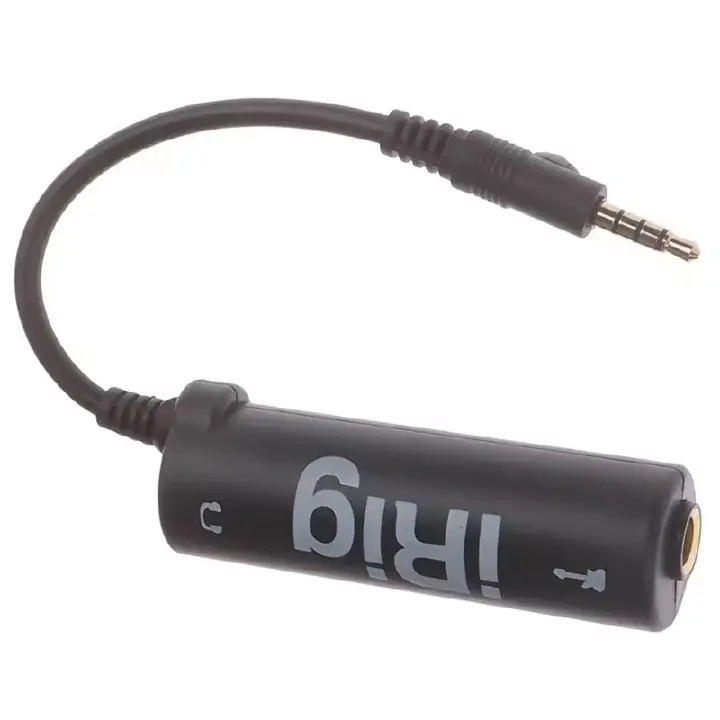 Guitar Audio Interface Adapter iRig Converter for iPhone, Android, iPad & Smartphones 3.5mm Audio Cable for Guitar Recording, AmpliTube, Podcast, Live Streaming & Music Studio