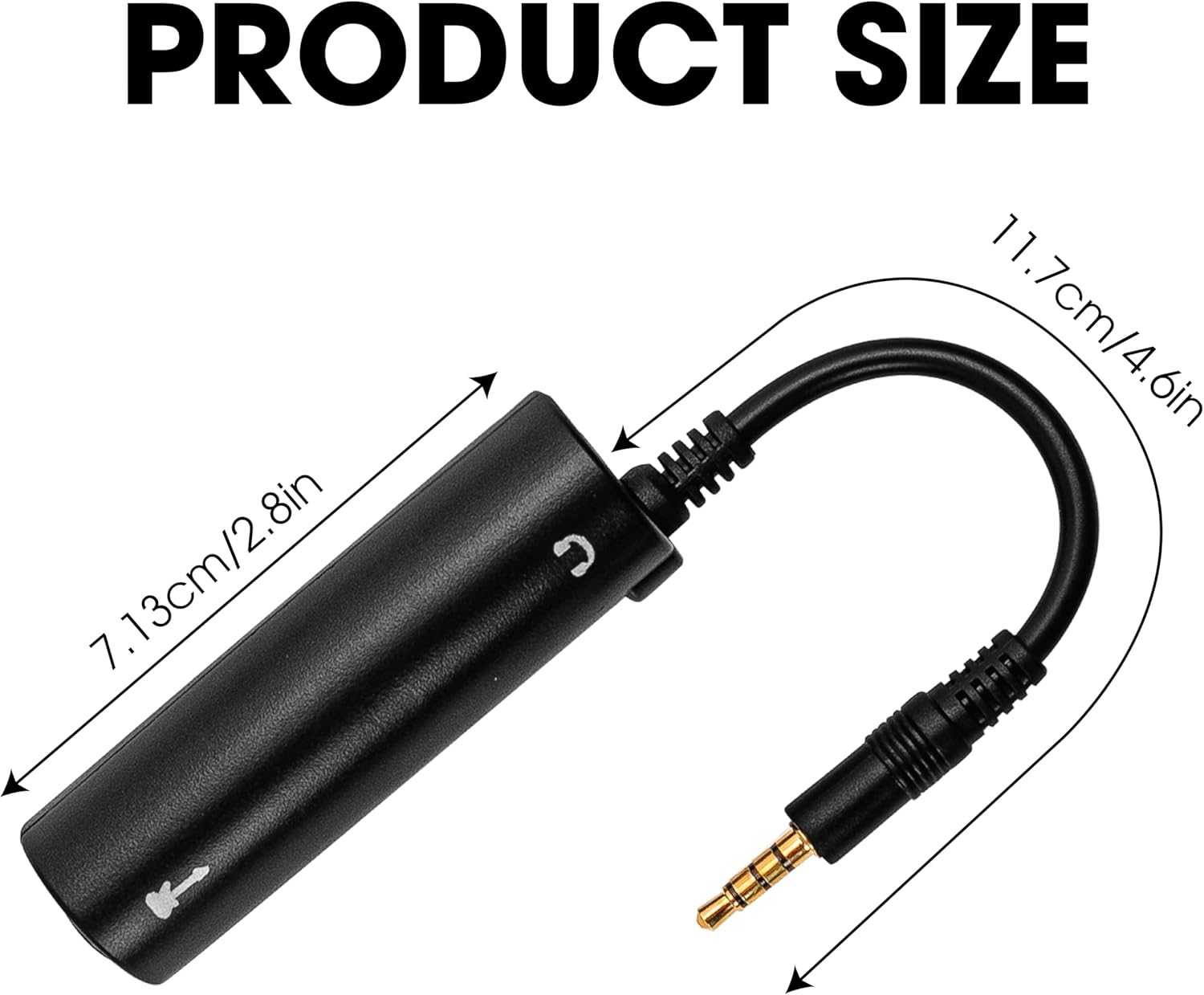Guitar Audio Interface Adapter iRig Converter for iPhone, Android, iPad & Smartphones 3.5mm Audio Cable for Guitar Recording, AmpliTube, Podcast, Live Streaming & Music Studio