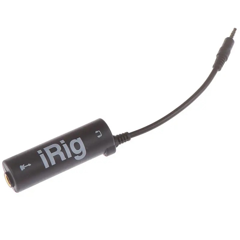 Guitar Audio Interface Adapter iRig Converter for iPhone, Android, iPad & Smartphones 3.5mm Audio Cable for Guitar Recording, AmpliTube, Podcast, Live Streaming & Music Studio
