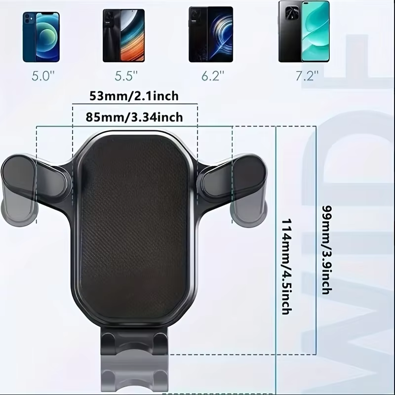 Car Phone Holder Car Air Vent Clip Mount Mobile Cell Stand Smartphone GPS Support For 4.7-6.7 Inch Mobile Devices  Phone Car Holder