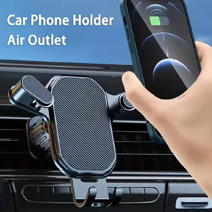 Car Phone Holder Car Air Vent Clip Mount Mobile Cell Stand Smartphone GPS Support For 4.7-6.7 Inch Mobile Devices  Phone Car Holder