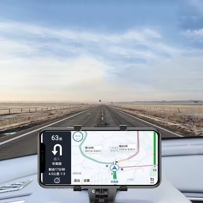 Universal 360 Degree Rotation Car Dashboard Smartphone Bracket Car Clip Mount Dashboard Gps Mobile Car Holder Phone Stand  Car Phone Holder