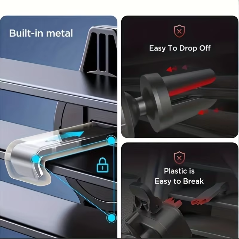 Car Phone Holder Car Air Vent Clip Mount Mobile Cell Stand Smartphone GPS Support For 4.7-6.7 Inch Mobile Devices  Phone Car Holder