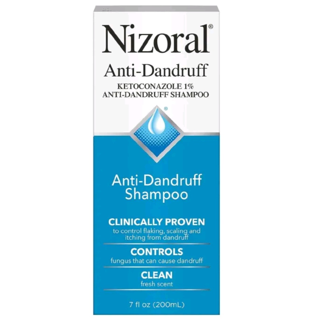 Nizoral Anti-Dandruff Shampoo with Ketoconazole 1%, Dry or greasy scaling of the scalp, relieves Scalp redness, itching-Perfect for Dry Flaky and Itchy Scalp,Treatment and Prevention of Dandruff-200ml