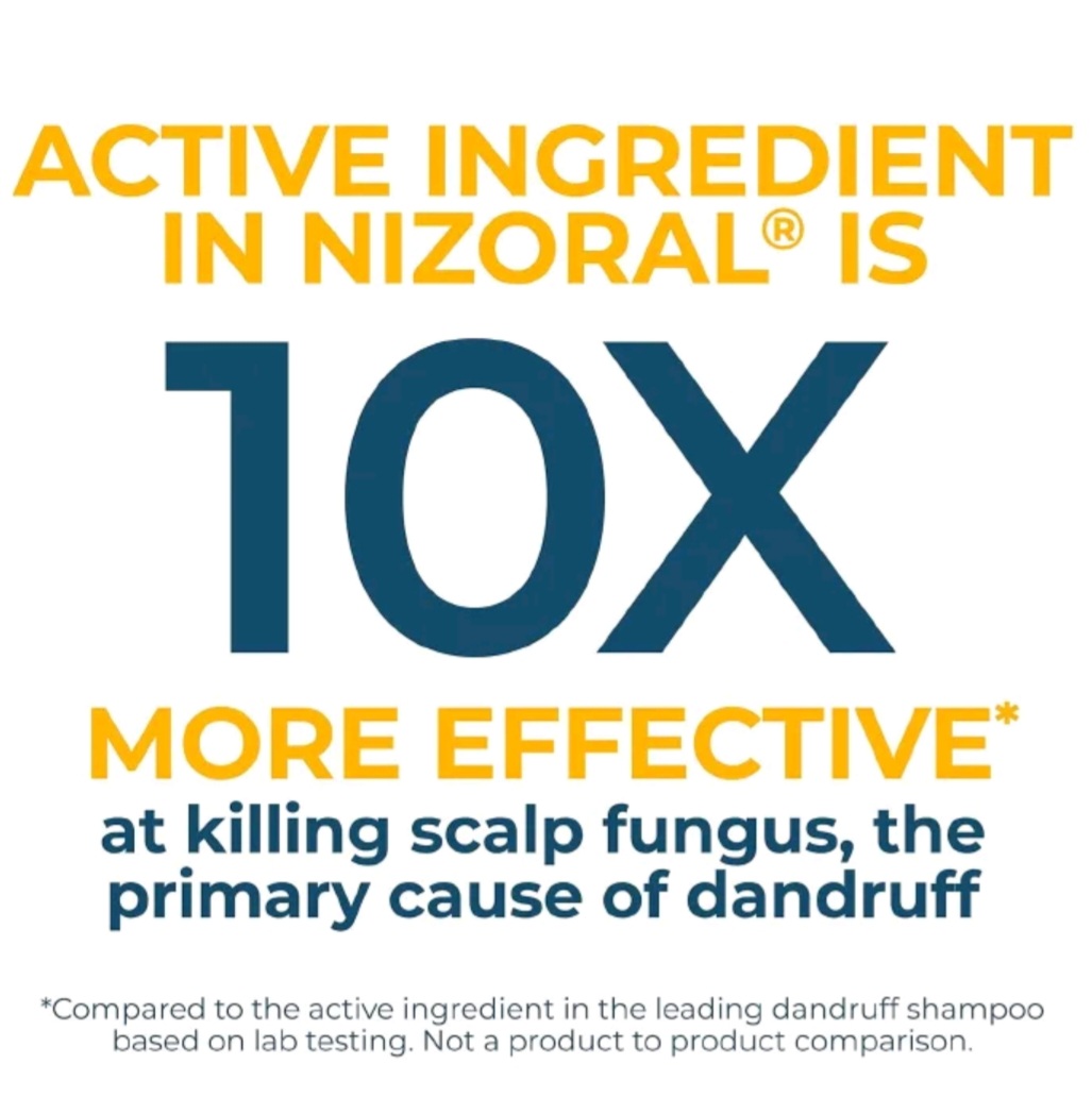 Nizoral Anti-Dandruff Shampoo with Ketoconazole 1%, Dry or greasy scaling of the scalp, relieves Scalp redness, itching-Perfect for Dry Flaky and Itchy Scalp,Treatment and Prevention of Dandruff-200ml