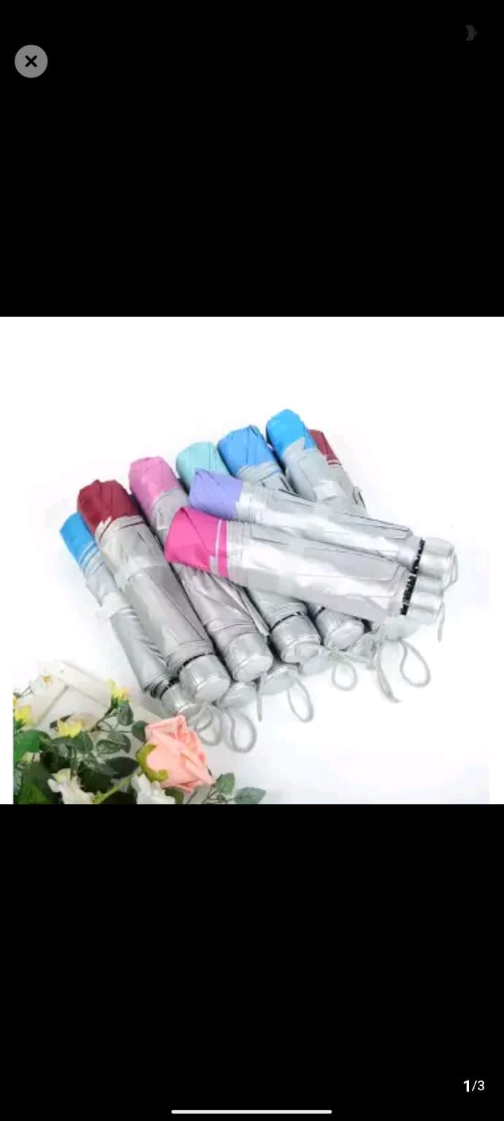 TRUSTED QUALITY AT BEST OFFERS 👌 Outdoor Pocket umbrella foldable bag UV-resistant solid color folding umbrella for sunny and rainy days