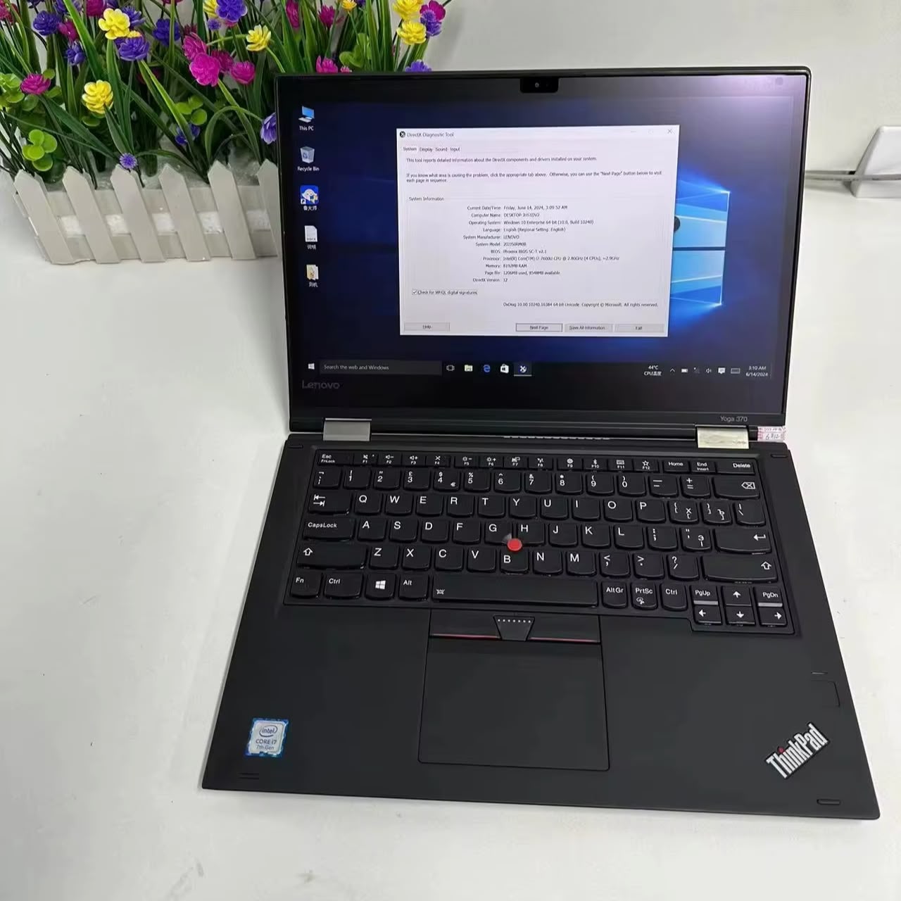 BEST LAPTOP LENOVO YOGA 370 INTEL CORE I5 WITH 8GB RAM MEMORY 256GB SSD TOUCH SCREEN AND X360 WITH A STYLUS PEN 13.5 INCHES WITH ACTIVATED WINDOWS AND OFFICE