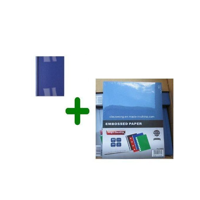 A4 Binding Covers Set - 200 Pcs, PVC & Embossed, Tear-Resistant, Ideal for Documents