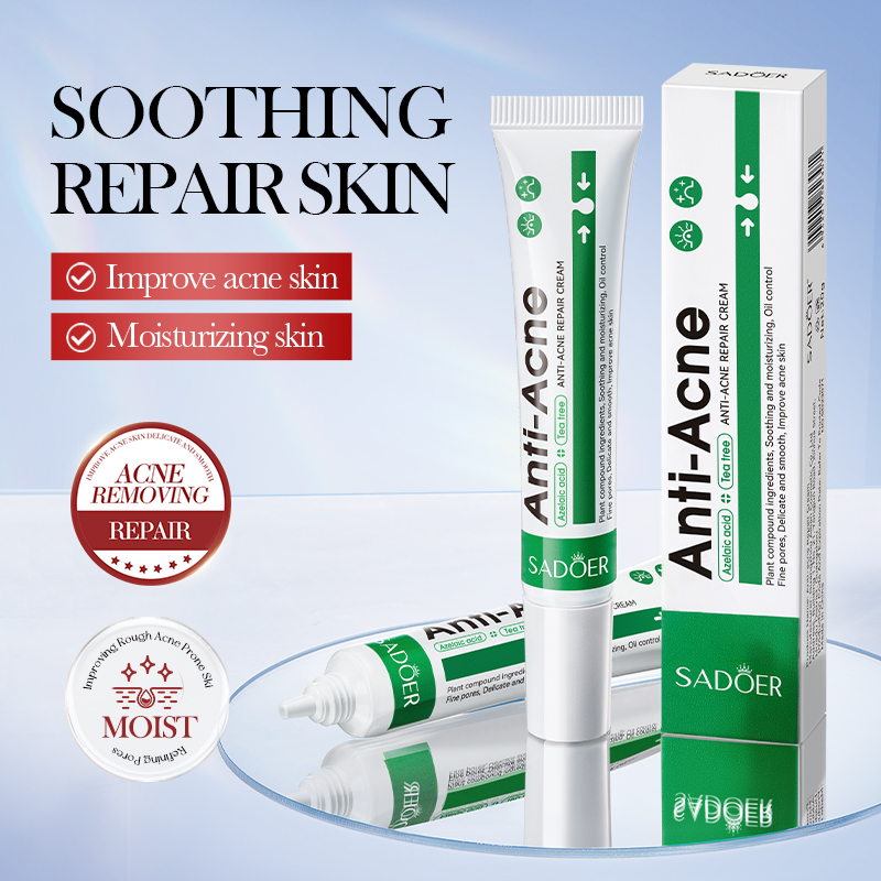 SADOER Salicylic Acid Acne Cream Salicylic Acid Anti-Acne Cream Niacinamide Acne Treatment Ceramide Treat Acne Reduce Pimple Fade Acne Scar Fade Dark Spot Hydrating Moisturizing Oil Control