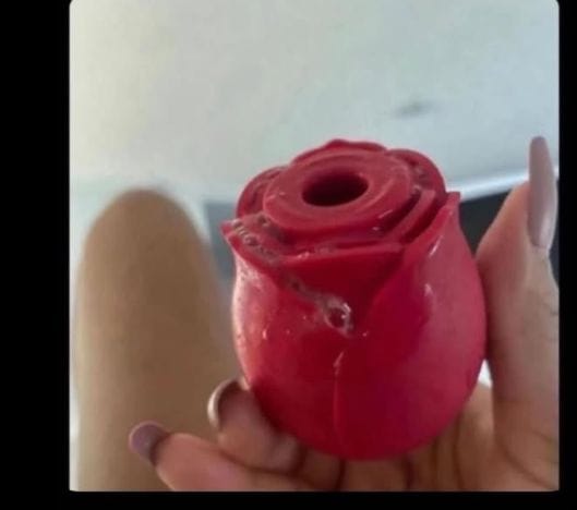Rose vibrator and clitorial simulator view 3