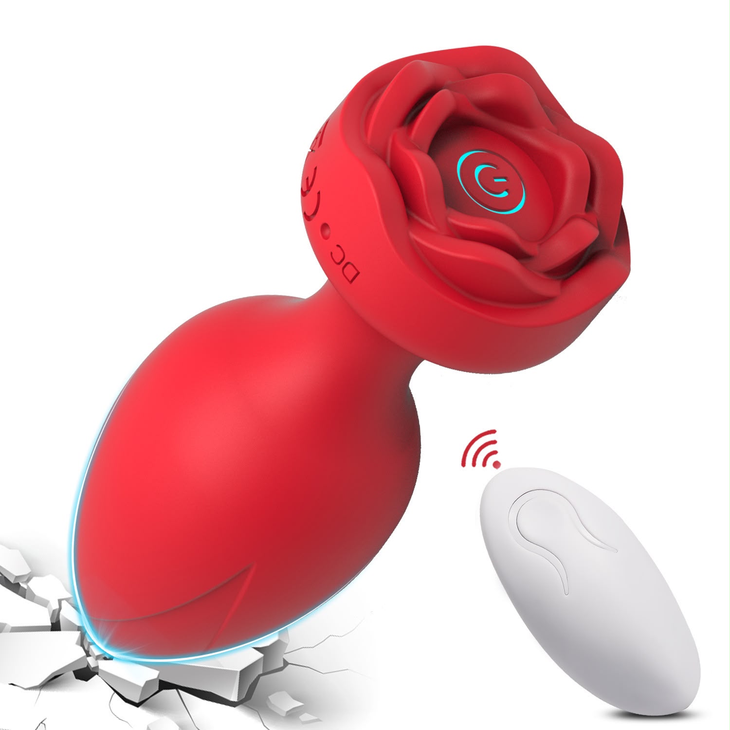 Rose Toy anal vibrator butt plug