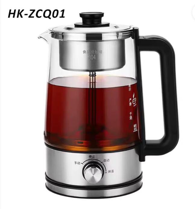 1.3L Electric Glass Tea Kettle with Infuser – 600W Temperature Control Teapot
