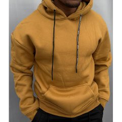 Men's Heavy Fleece Kangaroo Pocket Hoodie - Thick Fleece Lined Hooded Pullover Sweater, Cozy Cold Weather Casual Hoodie, Gents Streetwear Top, Unisex Hoodies & Sweatshirts, Men's Fashion Clothing