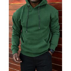 Men's Heavy Fleece Kangaroo Pocket Hoodie - Thick Fleece Lined Hooded Pullover Sweater, Cozy Cold Weather Casual Hoodie, Gents Streetwear Top, Unisex Hoodies & Sweatshirts, Men's Fashion Clothing