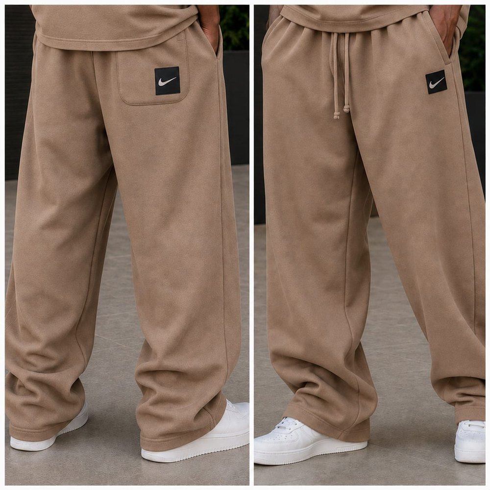 Men's Baggy Wide Leg Sweatpants - Comfortable Cotton Track Pants, Casual Lounge, Gym & Streetwear Trousers, Gents Joggers & Sweatpants, Men's Bottoms, Men's Clothing