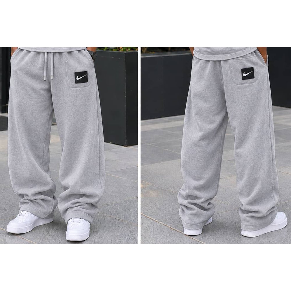 Men's Baggy Wide Leg Sweatpants - Comfortable Cotton Track Pants, Casual Lounge, Gym & Streetwear Trousers, Gents Joggers & Sweatpants, Men's Bottoms, Men's Clothing