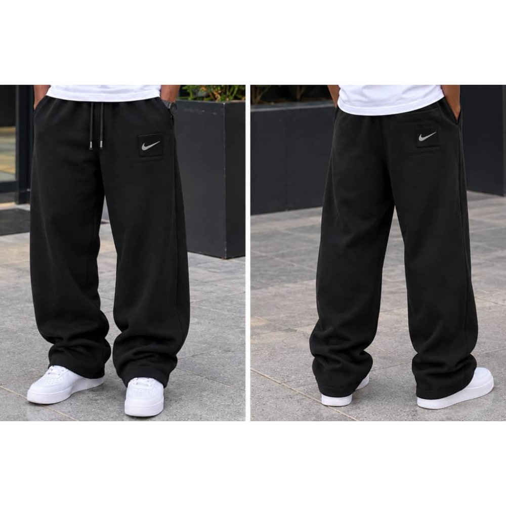 Men's Baggy Wide Leg Sweatpants - Comfortable Cotton Track Pants, Casual Lounge, Gym & Streetwear Trousers, Gents Joggers & Sweatpants, Men's Bottoms, Men's Clothing