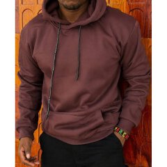 Men's Plain Fleece Drawstring Hoodie - Thick Fleece Lined Hooded Pullover Sweater, Cozy Cold Weather Casual Hoodie, Gents Streetwear Top, Unisex Hoodies & Sweatshirts, Men's Fashion Clothing
