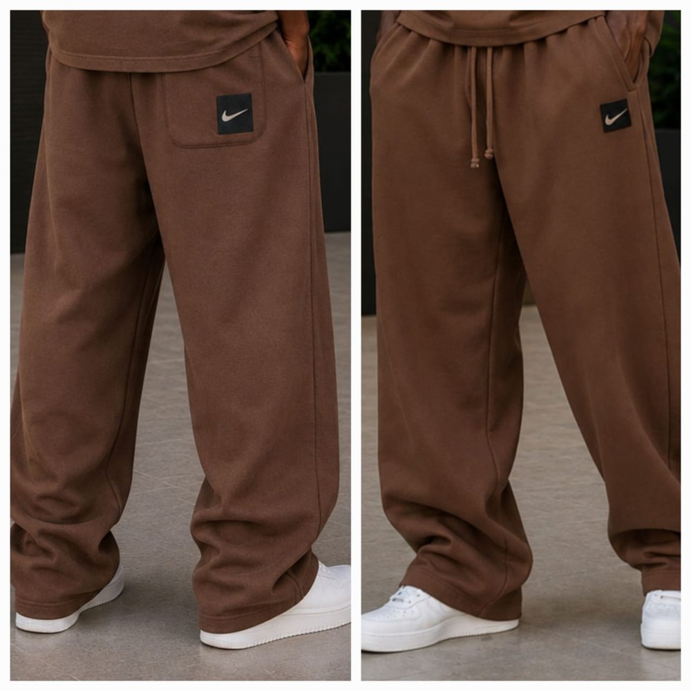Men's Baggy Wide Leg Sweatpants - Comfortable Cotton Track Pants, Casual Lounge, Gym & Streetwear Trousers, Gents Joggers & Sweatpants, Men's Bottoms, Men's Clothing