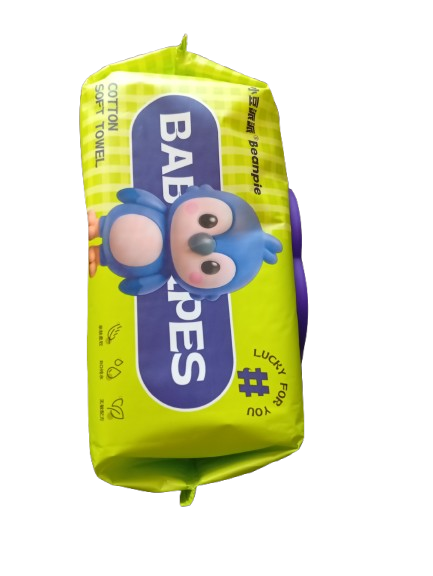 Affordable cotton baby wipes , no irritation on your baby's skin, 100pcs . Get 4 pieces each 100 wipes
