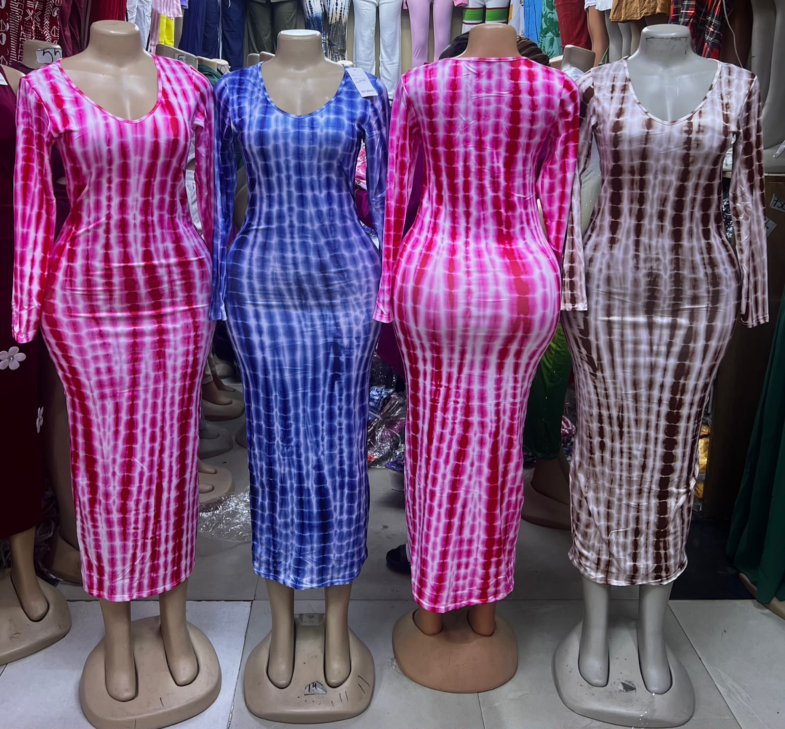 LONG BODYCON DRESSES FOR LADIES