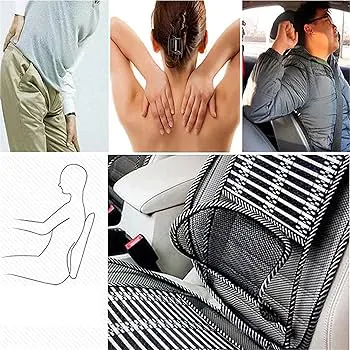 Complete seat bottom car back rest waist lumbar and back support