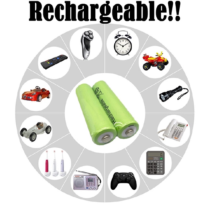 1.2V AA Batteries 3800mah Ni MH Rechargeable AA Battery