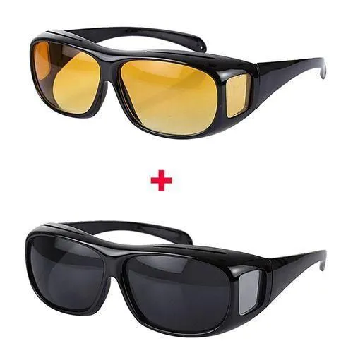 Hd Night Vision Driving Glasses Plus Free Dark Glasses