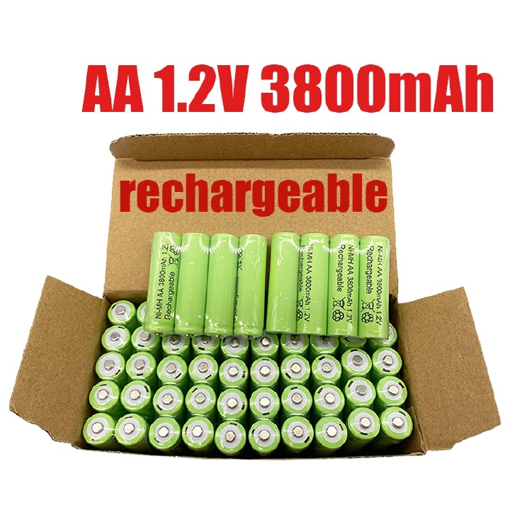 1.2V AA Batteries 3800mah Ni MH Rechargeable AA Battery